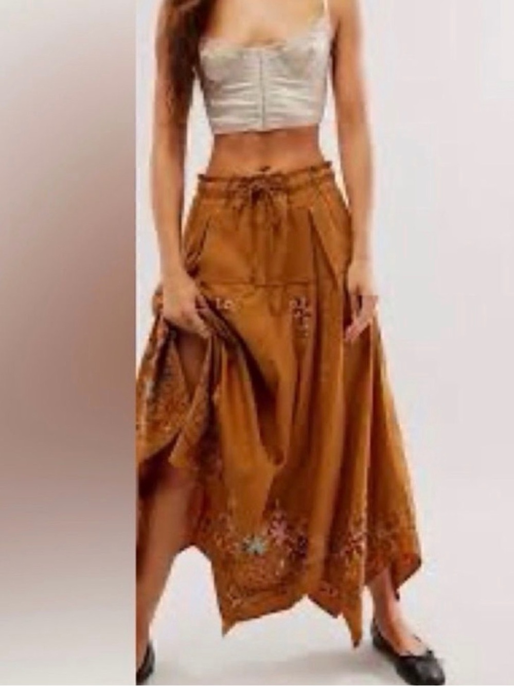 Free People Arielle maxi embroidery skirt - Picture 2 of 9